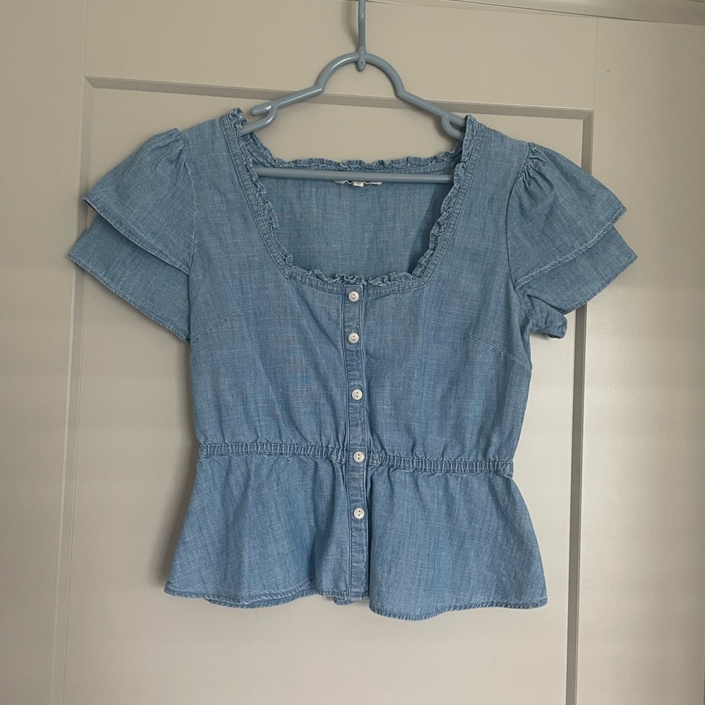 Madewell denim top size S